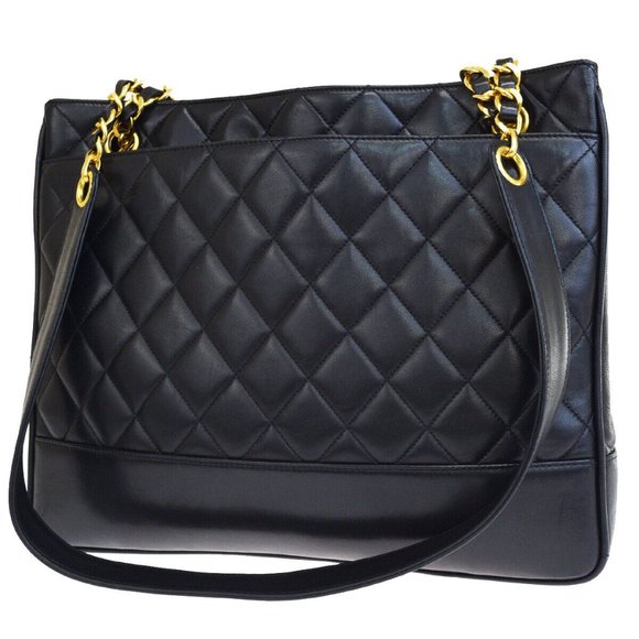 Chanel Handbags - Auth Chanel CC Quilted Chain Tote Bag #N9190H03O